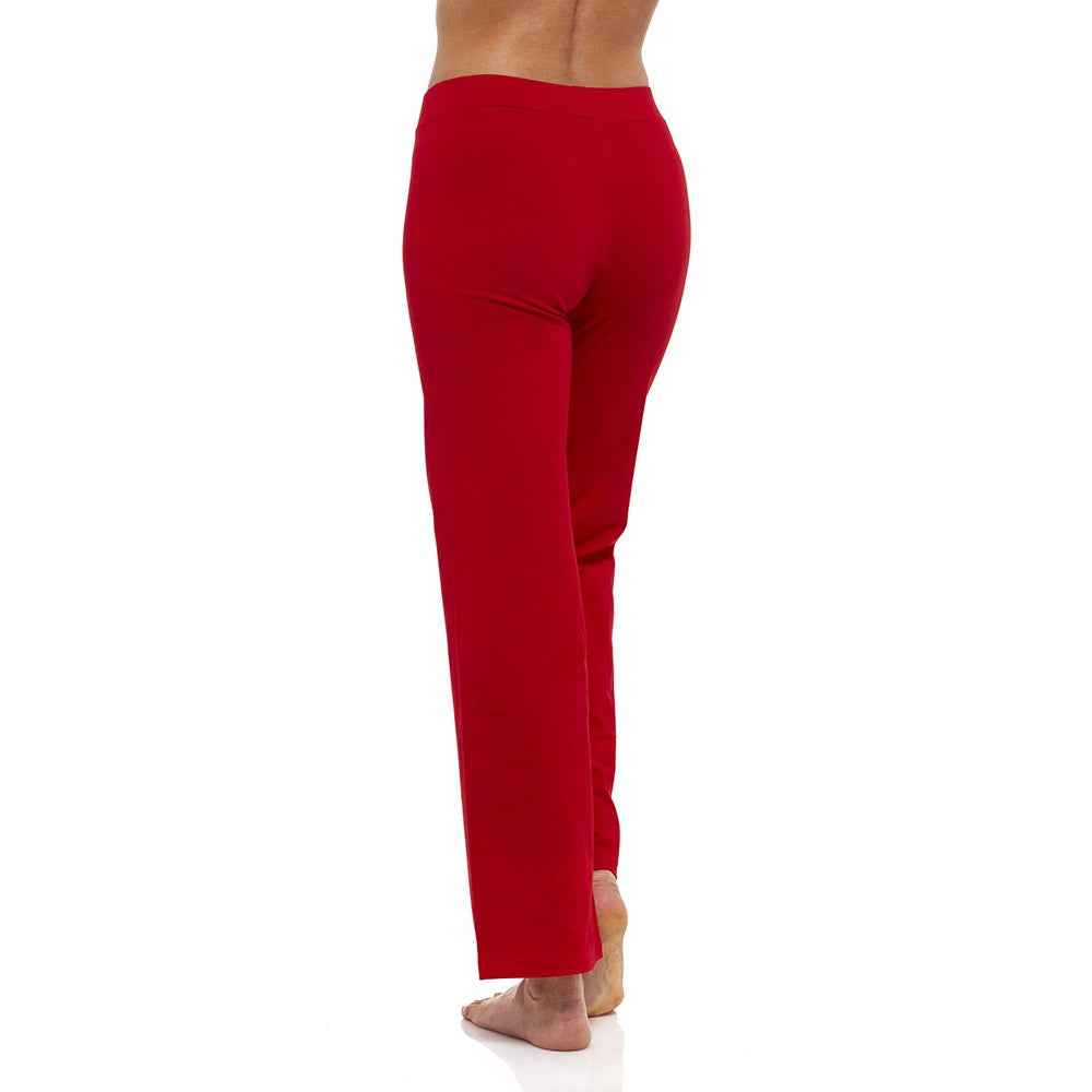PANTALONE YOGA COTONE rosso MULADHARA - CHAKRA