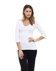 Canotta B-Soul bianca maniche 3/4  a campana - Relax