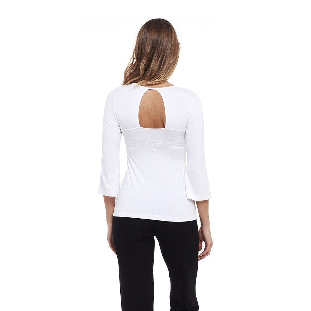 Canotta B-Soul bianca maniche 3/4  a campana - Relax