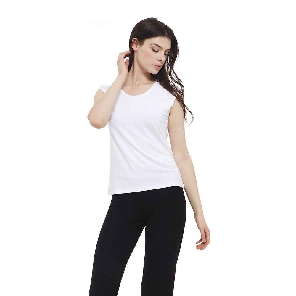 Maglia bianca classic con ricamo - Relax
