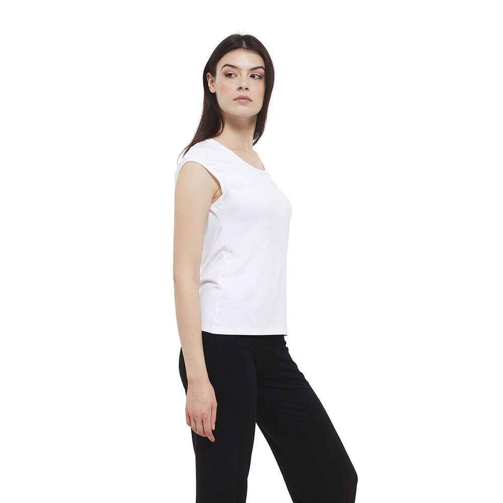 Maglia bianca classic con ricamo - Relax