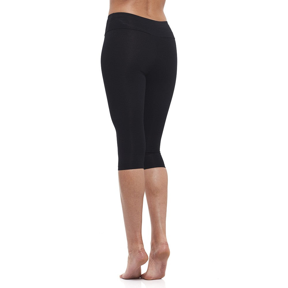 Vita alta - leggings Yoga Corto Nero - Yoga Essential