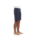 PANTALONE YOGA UOMO CORTO BLU CON STAMPA "OM"