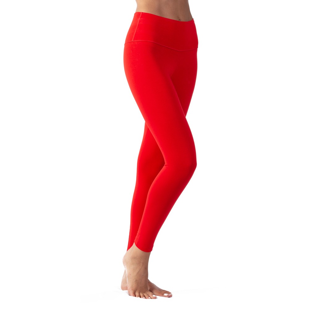 High-Waisted Yoga Leggings With Embroidery - Microdream