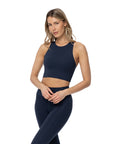 Dylan Crop Bra (Black) - Girlfriend Collective