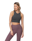 Dylan Crop Bra (Black) - Girlfriend Collective