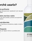 Detergente Ph 4,5 a base di Salvia, Aloe e Tea Tree 200 ml