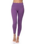 High-Waisted Yoga Leggings With Embroidery - Microdream