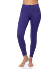 High-Waisted Yoga Leggings With Embroidery - Microdream