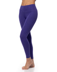 High-Waisted Yoga Leggings With Embroidery - Microdream