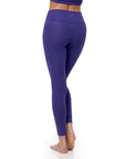 High-Waisted Yoga Leggings With Embroidery - Microdream