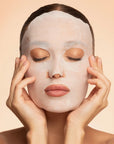 Maschera viso anti-stress 100% bamboo con estratto di Mela Rosa dei Monti Sibillini e acido ialuronico