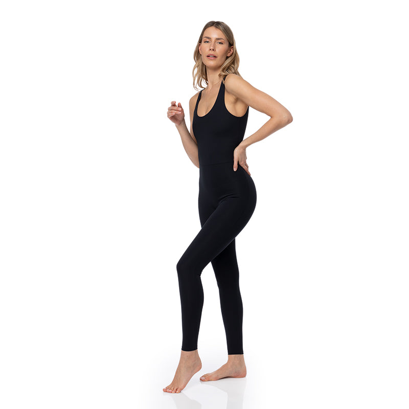 Tuta intera scollo ovale Girlfriend Collective - Yogaessential SSD A RL.
