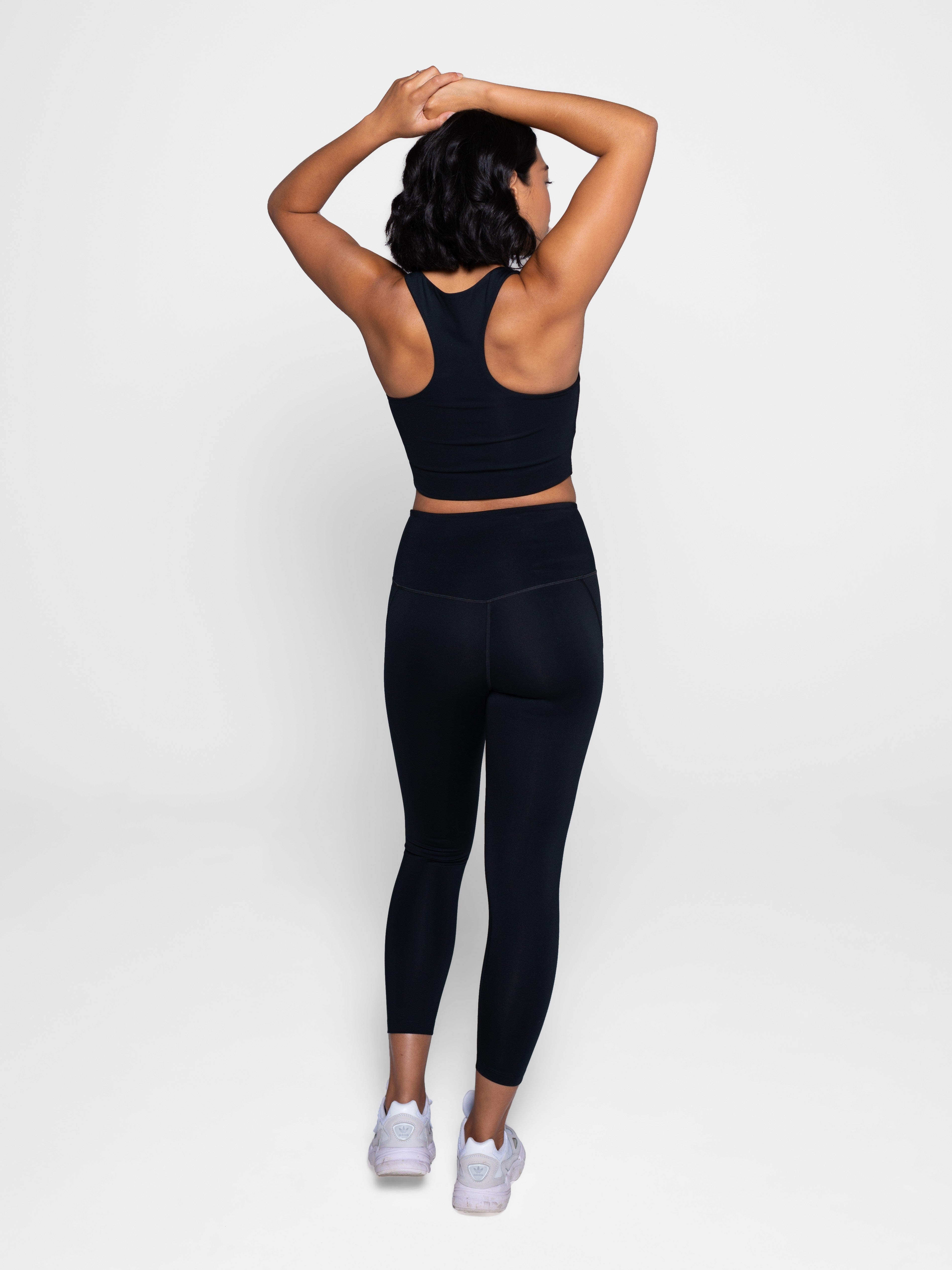 Compressive High-Rise Legging - Long (Black)
