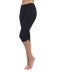 Vita alta - leggings Yoga Corto Nero - Yoga Essential