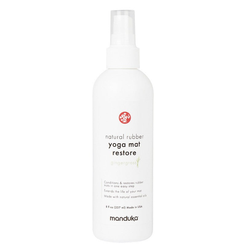 Spray Manduka per la cura dei tappetini yoga in gomma naturale - Gingergrass 8oz (227ml)