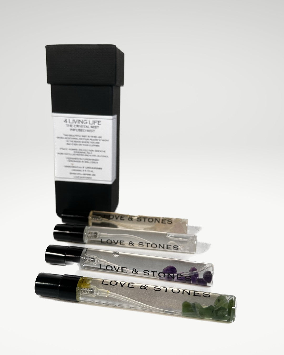 &quot;4 for Life&quot; set di 4 mini spray per ambienti - Love&amp;Stones