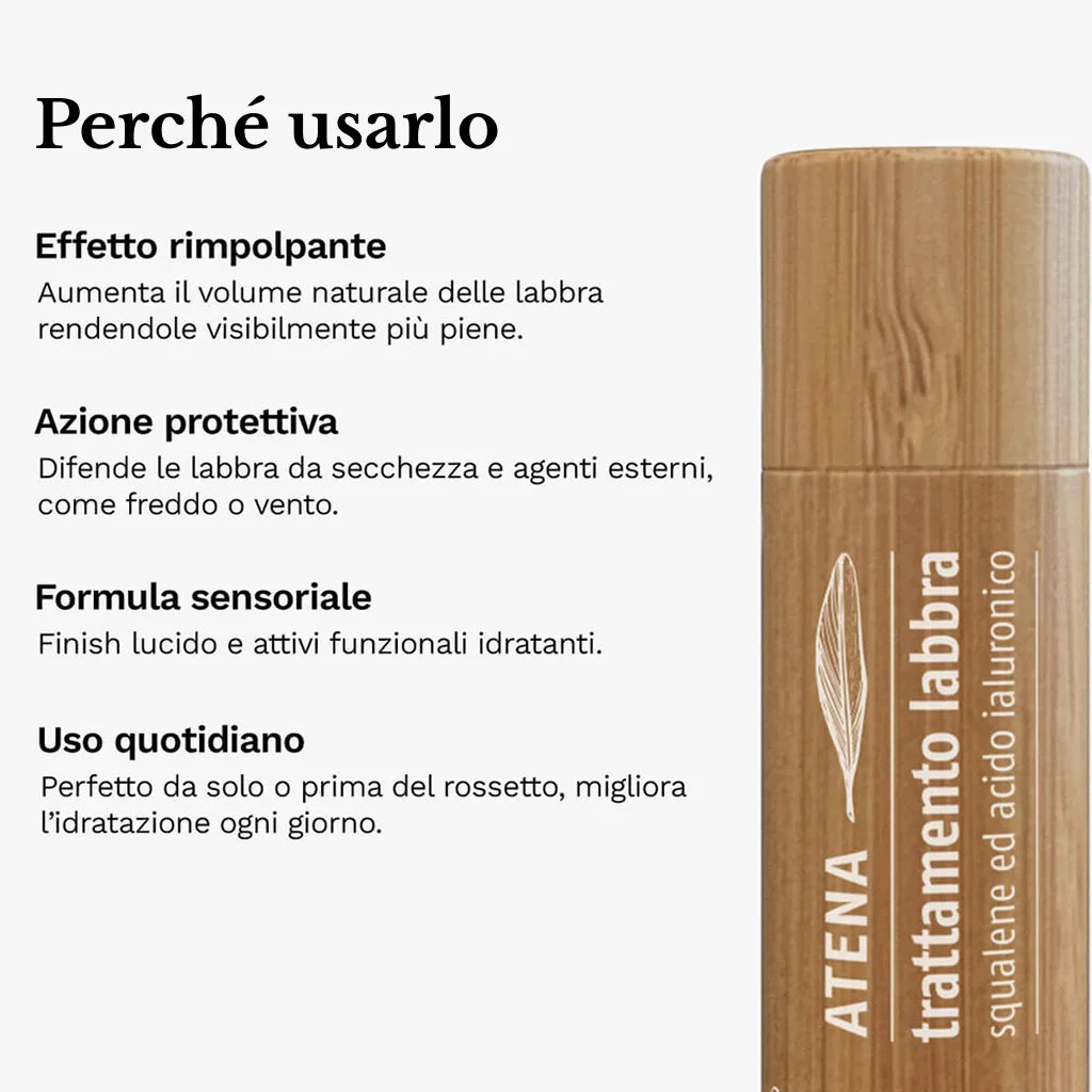 ATENA Trattamento labbra con squalene ed acido ialuronico 5ml