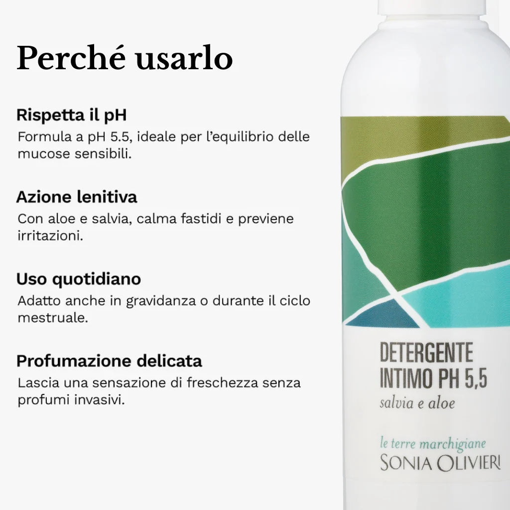 Detergente Intimo Ph 5,5 con Salvia e Aloe 200 ml
