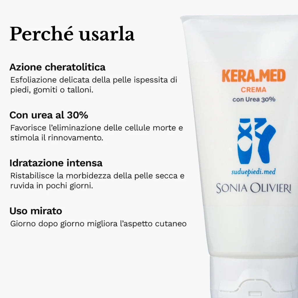 KERA.MED Crema Piedi con Urea 30% 75 ml
