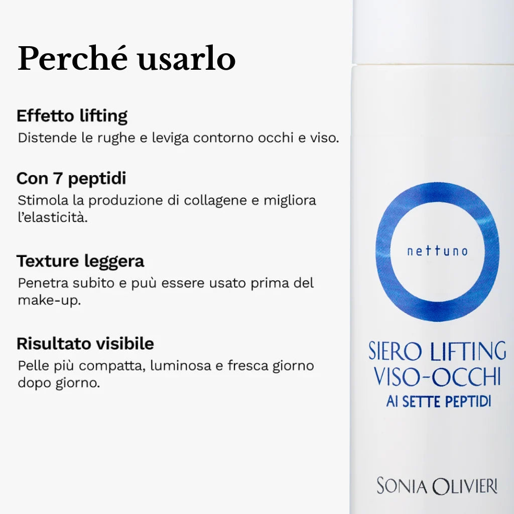 NETTUNO Siero Lifting Viso-Occhi ai Sette Peptidi 30 ml
