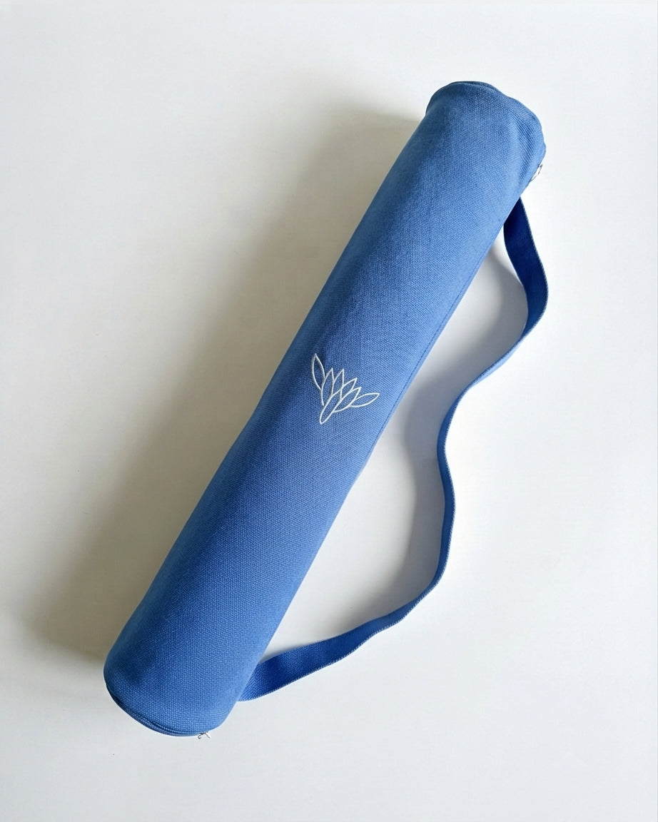 Yoga Mat bag in cotton with embroidery