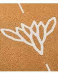 Tappetino yoga YOGAESSENTIAL  in sughero con disegno Mandala Bianco e logo